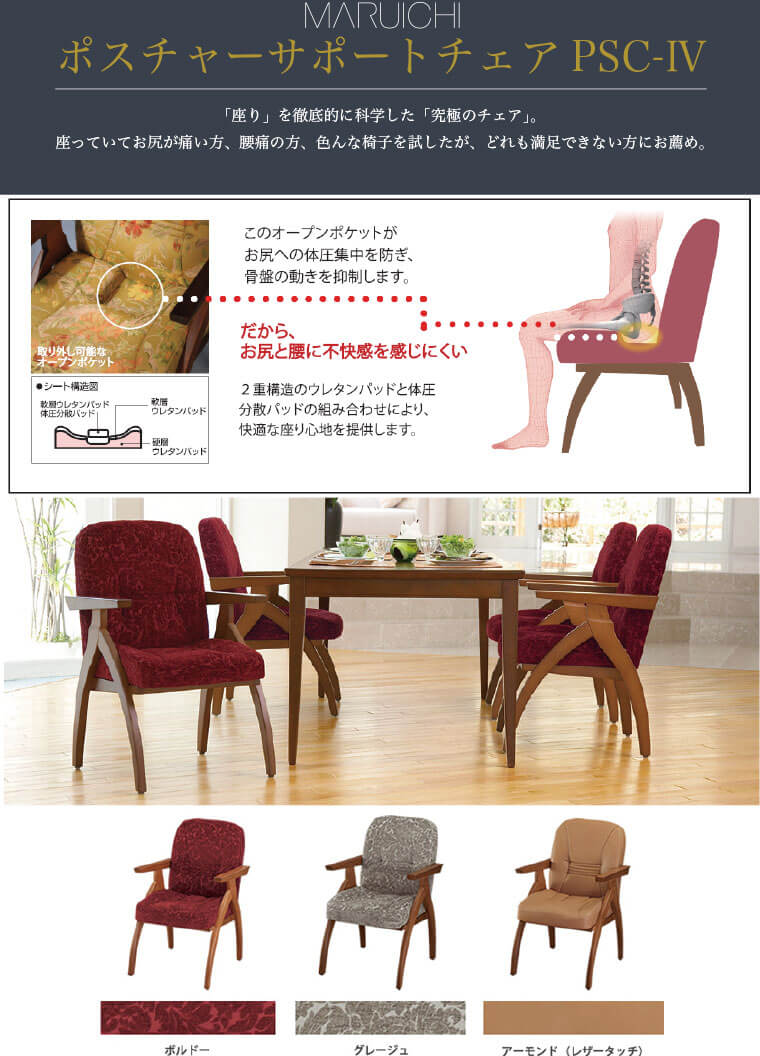 「マルイチセーリング　Lポスチャーサポートチェア PSC-IV